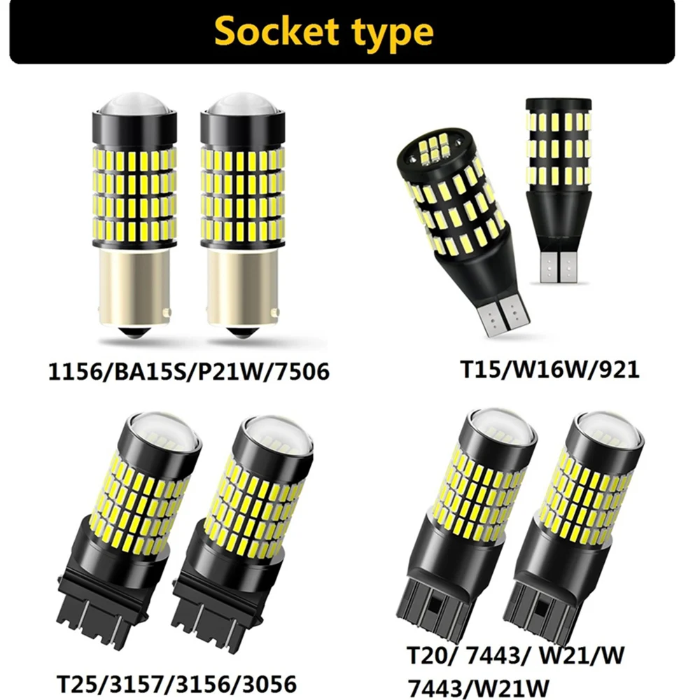 AUXITO 차량용 LED 후진등 전구, 르노 더스터 메간 2 3 Logan Clio Fluence, 1156 P21W BA15S, W16W 921 T15, 자동 백업 램프
