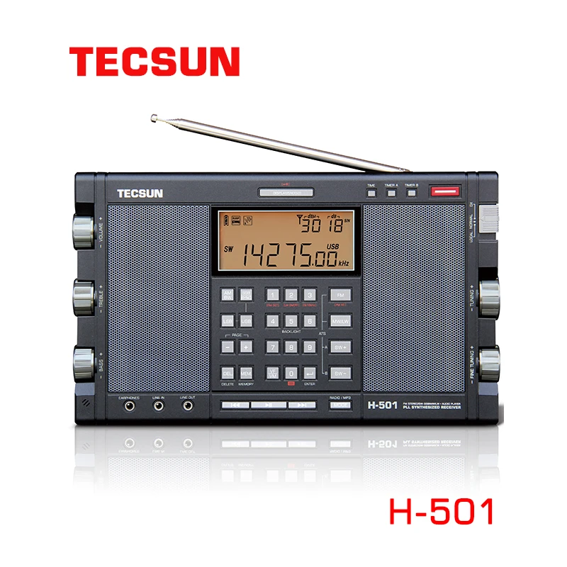 US $361.98 Tecsun H501 Portable Stereo Radio Full Band FM SSB Radio Receiver DualHorn FM Speaker With Radio Music Player