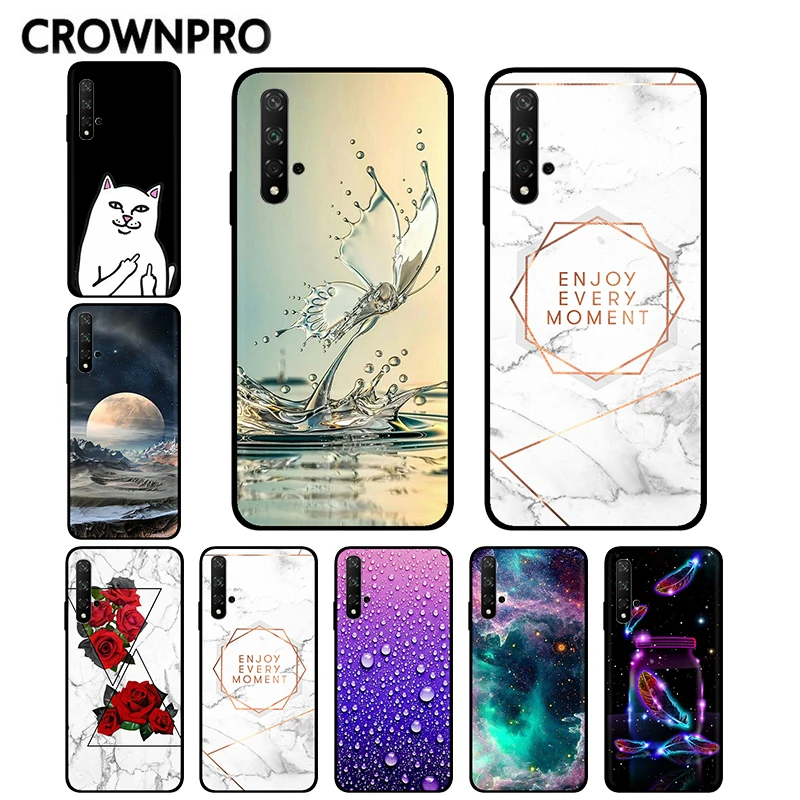 Чехол на заднюю панель телефона для huawei Honor 20 S, силиконовый чехол, черный мягкий матовый ТПУ чехол для Honor 20 s, защитный бампер для Honor 20 S Nova 5T