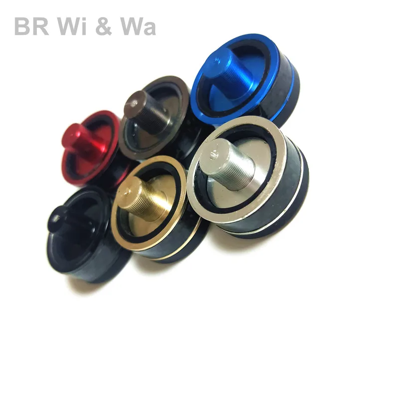 Fishing Rod Decorative End Cap Carbon ring Aluminum But Cap 3pcs