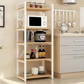 

Kitchen Shelf Storage Rack Multi-functional Household Non-perforated Microwave Oven Landing Multi-layer Shelf Storage Rack