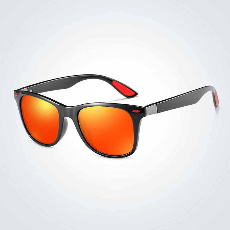 NEW DESIGN Ultralight TR90 Polarized Sunglasses Men Women Driving Square Style Sun Glasses Male Goggle UV400 Gafas De Sol glass - Цвет линз: 01