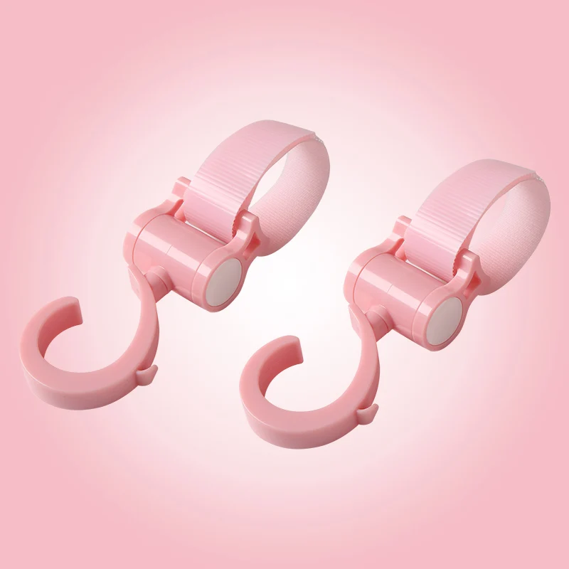 2 pink hooks Parabebe, красочные перчатки для детской коляски, зимняя водонепроницаемая муфта для рук, аксессуары для детской коляски, рукавица, толстые флисовые перчатки для коляски - Цвет: 2 pink hooks