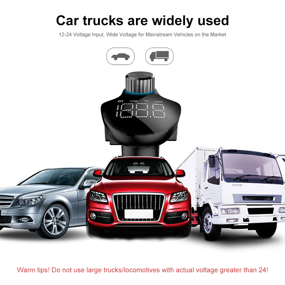 AOSHIKE fm-передатчик беспроводной Bluetooth 4,2 автомобильный комплект Hands Free автомобильный mp3-плеер уникальный экран дисплея с модулятором Aux