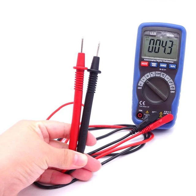 Cem Dt-930 Digital Multimeter Compact Full Protection Ac / Dc Resistance Capacitance Frequency Detection Safety Design 6000 Multimeters