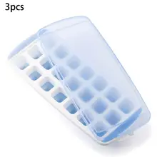 3 упаковки Гибких Силиконовых лотков для льда с защитой от разлива легко снимаются лотки для льда