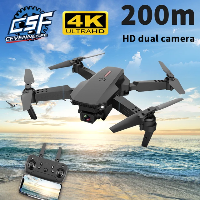 2020 NEW E88 Drone 4k Profesional HD Dual camera Dron WiFi 1080p Real-time Transmission FPV Drones Collapsible Quadcopter Toy 1