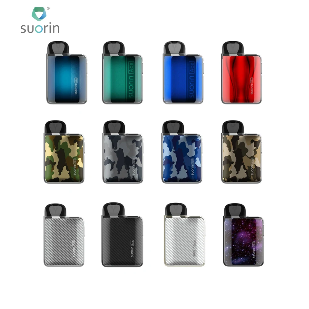 Suorin-Kit de iniciación de cigarrillo electrónico Ace Pod, Original, batería integrada de 1000mAh, 2ml de cartucho, 15W, Vs OVNS JC01 Pod