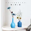 Flower Ornaments Ceramic Small Vase Crafts Flower Container Aromatherapy Bottle Living Room Home Decoration Accessories Vases 3