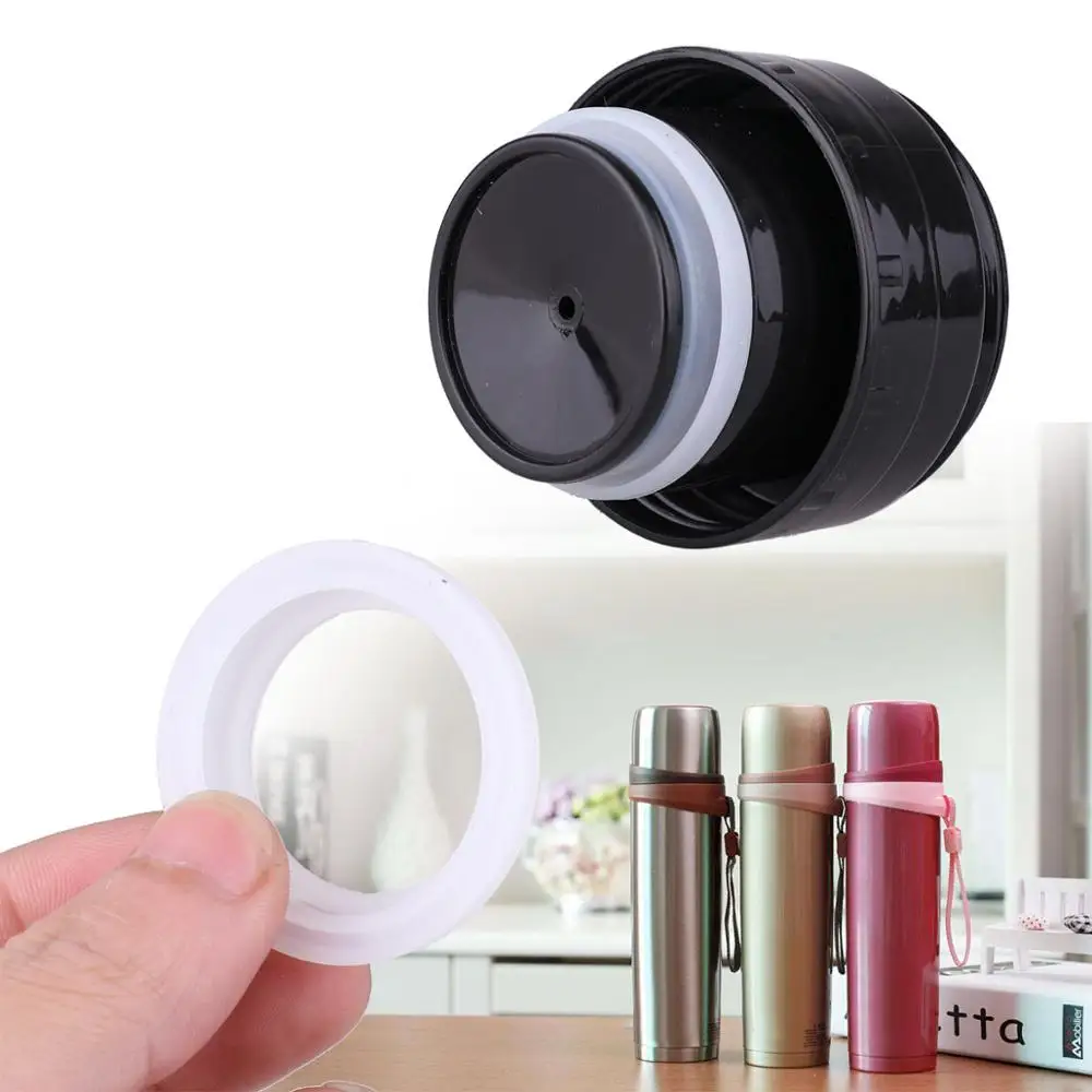 

10 Silicone Gaskets O Ring Sealing Fastener Non Spill Super Seal Pad Gasket Replacement for 4.5/5.2cm Vacuum Bottle Lid Stopper