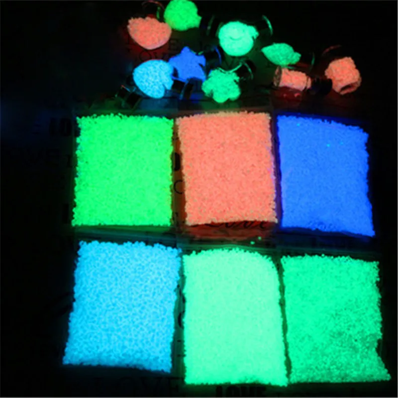 

10g Luminous Sand Glow In The Dark Party DIY Bright Paint Star Wishing Bottle Fluorescent Particles Toys Drop Shipping Mix Color