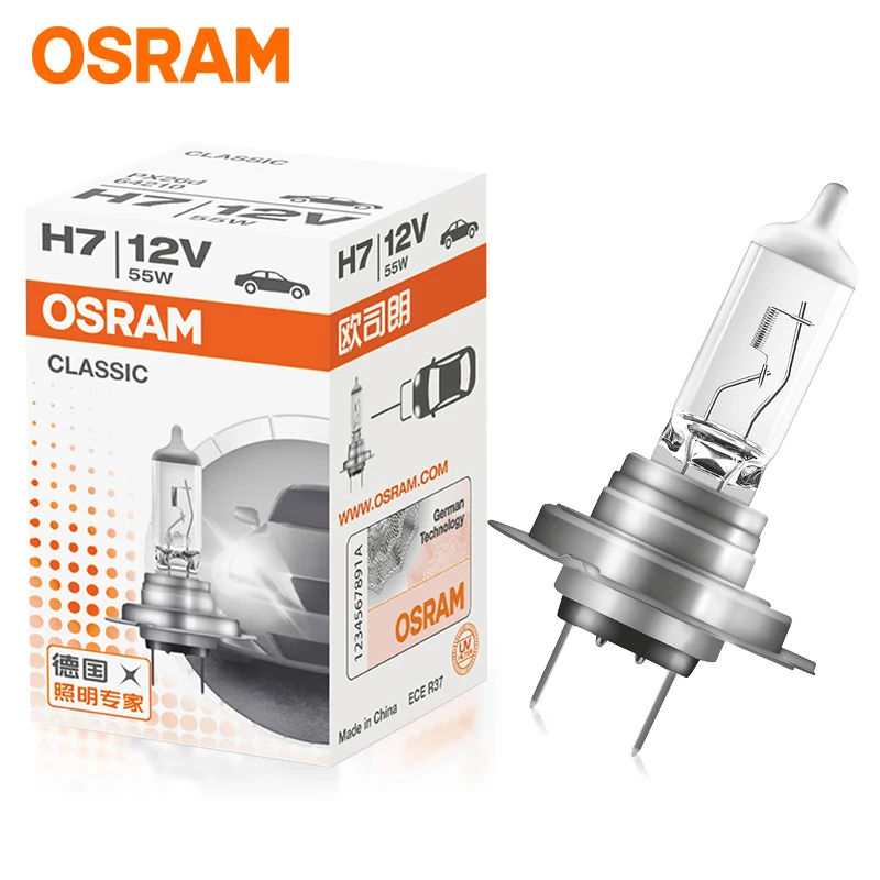 Галогенная лампа для автомобильных фар Buick Excelle Geely Emgrand BMW BYD GAC Trumpchi 20 шт./упак. OSRAM H7