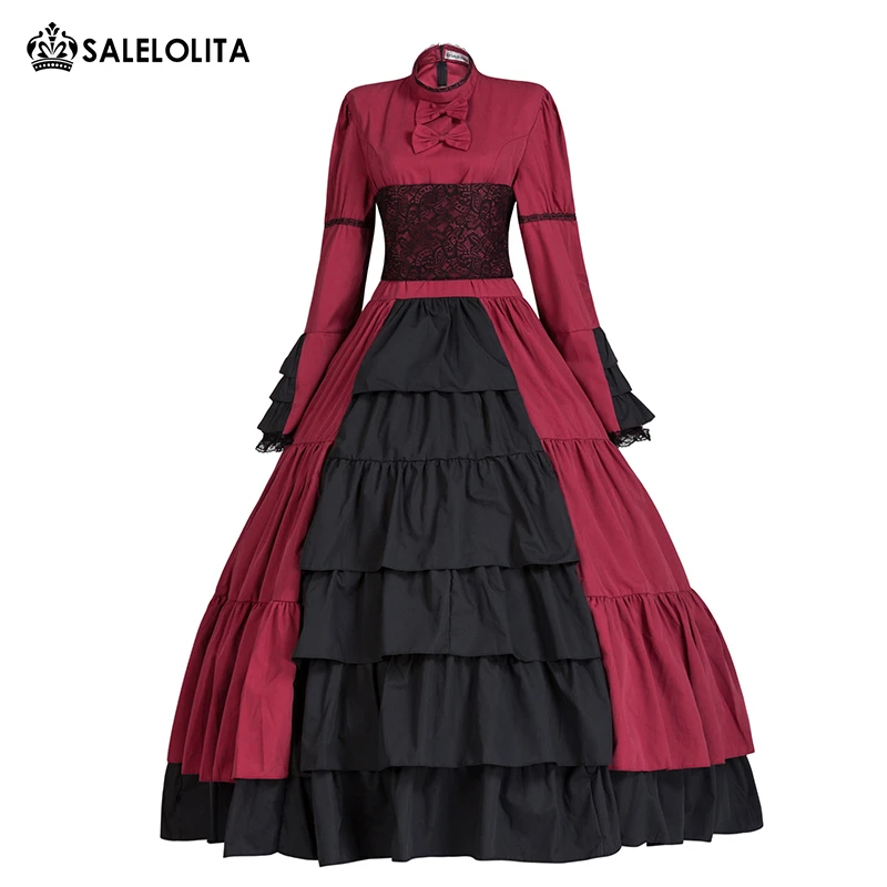 Women's gothic vintage victorian ball gown corset dress Clearance