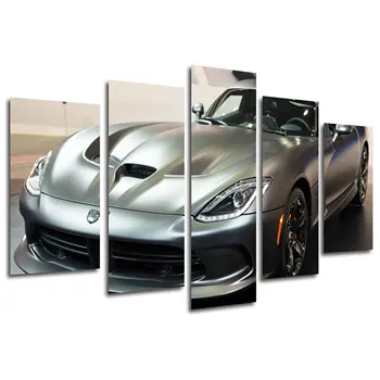 

Car Dodge Viper, photo print on wood, modern picture decorative 26328