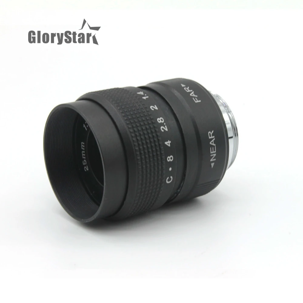 

Объектив GloryStar 25 мм f/1,4 CCTV C для Olympus Panasonic Micro 4/3 E-P1 P3 G1 GF5 + 2x Macro