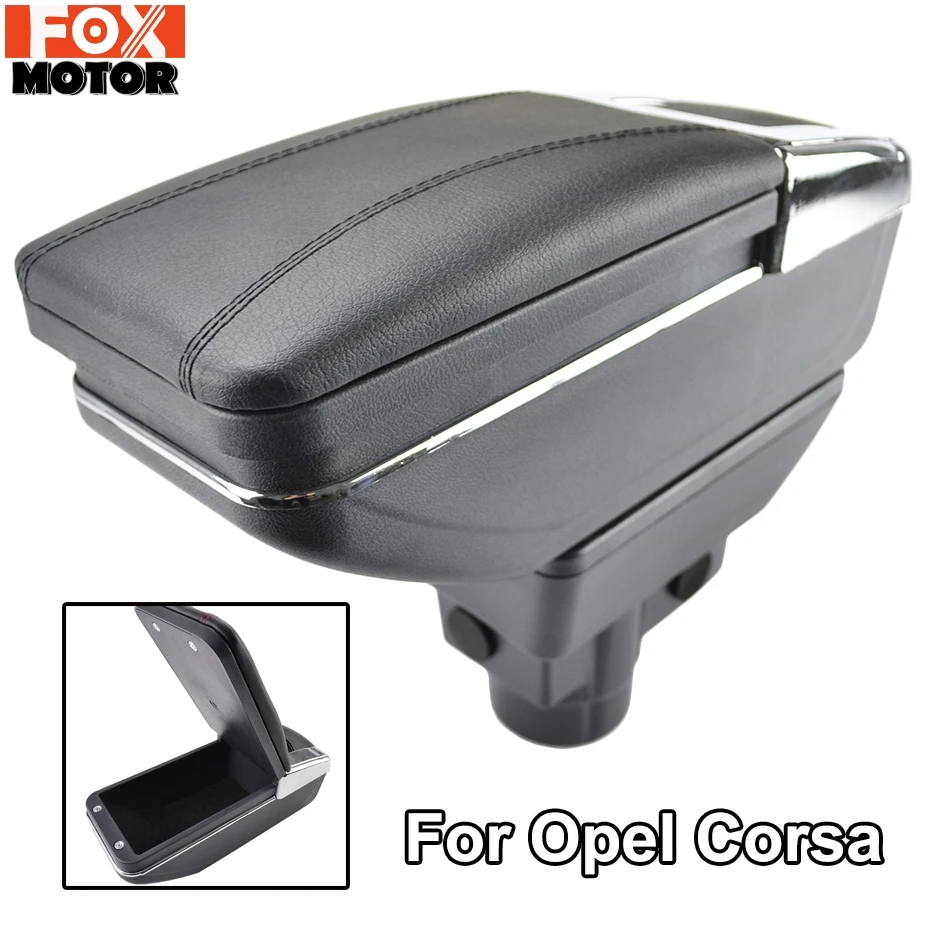 Подлокотник для Opel Vauxhall Corsa 2006- подлокотник вращающийся ящик для хранения украшение автомобиля Стайлинг 2007 2009
