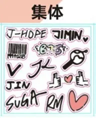 100 листов/партия KPOP Мальчики телефон компьютер стикеры RM V SUGA JIMIN J-HOPE JIN JUNGKOOK Волшебные 3d наклейки на стену для детской комнаты - Цвет: B-T-S 5