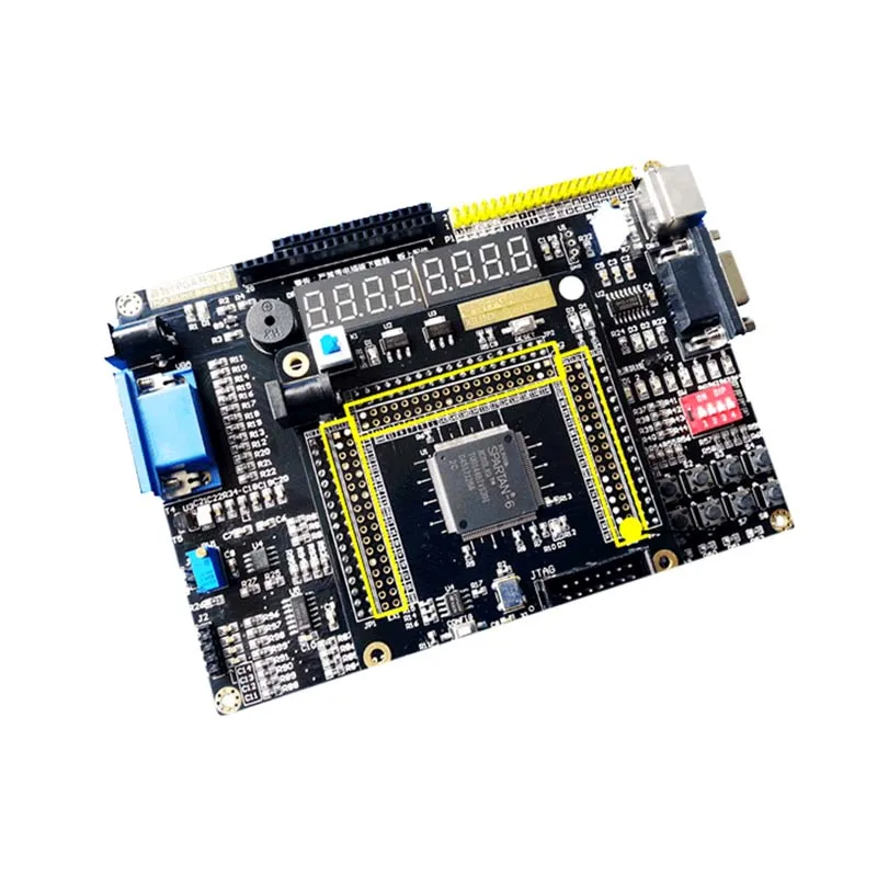 Xilinx FPGA Spartan-6 XC6SLX9 макетная плата+ плата расширения периферийных устройств+ модуль AD DA XL005