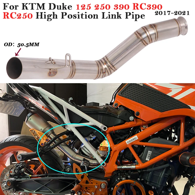 Для KTM Duke 125 250 390 RC390 RC250 2017-2020 глушитель выхлопной трубы мотоцикла система