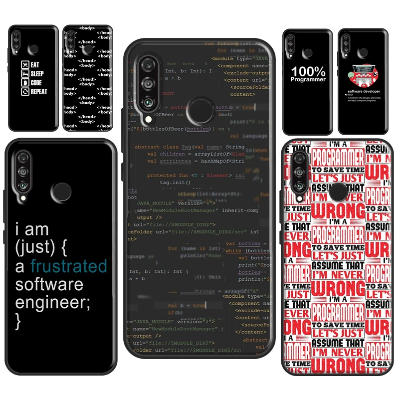 Программирующее программное обеспечение мягкий чехол для Huawei P Smart 2019 2021 Z P40 P20 P30