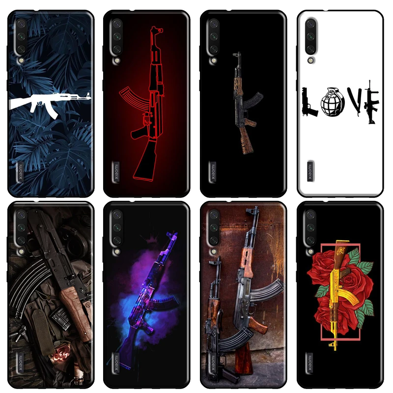 AK47 пистолет пули крышка для Xiaomi Mi 11 9T 10T Pro A1 A2 A3 Примечание 10 Lite чехол POCO M3 F2 X3 Fundas |