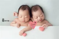 Wool Heart Newborn Photography Props DIY Photography Props Accessories  Photography Baby Studio Felt Love Heart  5pcs/Pack 4