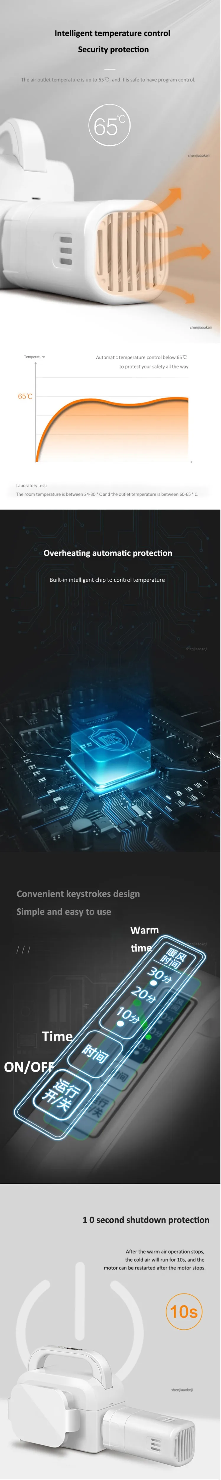 Домашняя теплая сушилка для постельного белья BW-C1-W подогреватель для кровати коммерческий умный быстрый нагрев Стёганое одеяло машина для гостиницы/спальни 490 Вт 220 В 1 шт