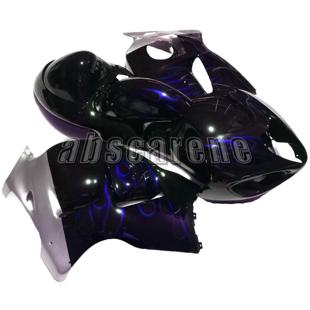 Глянцевый черный синий полный обтекатель комплект для Suzuki GSXR1300 Hayabusa 1997-2007 98 99 00 01 02 03 04 05 06 ABS впрыски