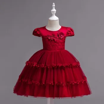 

AliExpress Explosion Children Dress Princess dresses Wedding hua tong qun Kid Dress Baby Dress