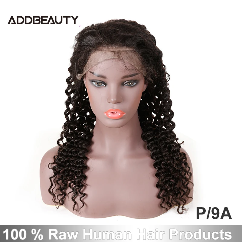 【Addbeauty】глубокая волна полный парик шнурка 8 &quot 26&quot P натуральный цвет 150%