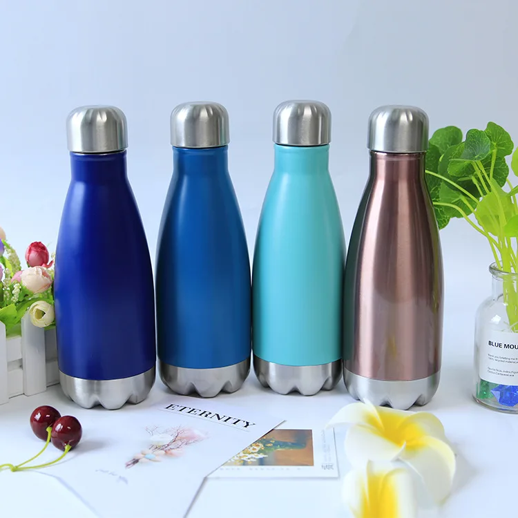 

New Style Insulated Stainless Steel Bottle Solid Color Coke Bottle Glass Simple Home Tea Cup Gift