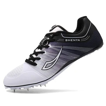 

Man Track Field Shoes Women Anti-slip Nail Spikes Shoes For Running Breathable Mesh Tracking Shoes Sneakers D0873