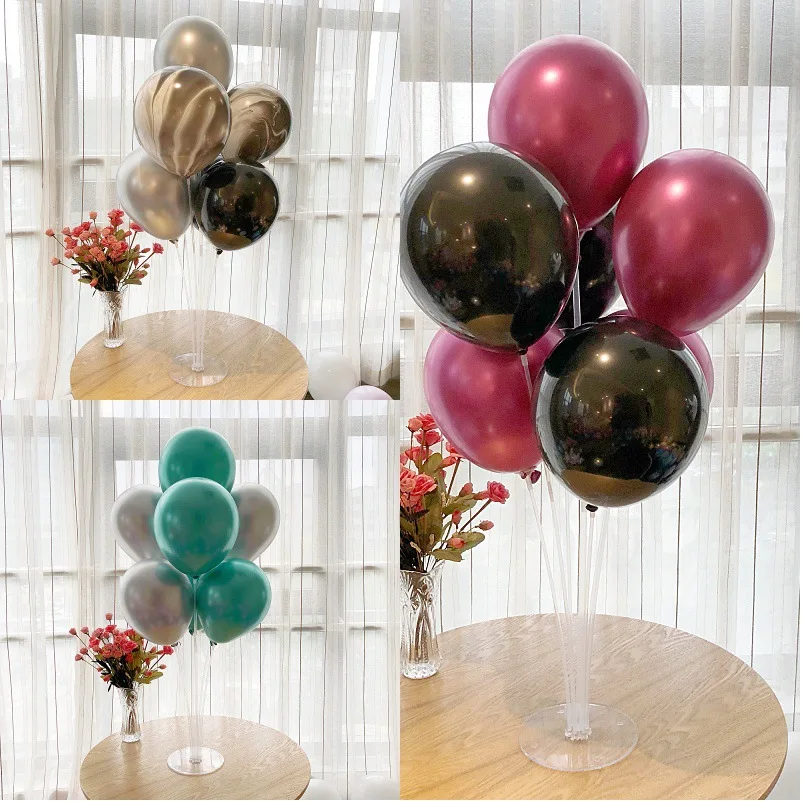 Birthday Party Decorations Adult Kids Plastic Balloons Stand with balloonsTable Floating Balloon Support Rack for  Party