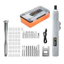 Mini chave de fenda elétrica sem fio recarregável usb, ferramenta elétrica multifuncional para conserto de relógio, dispositivo eletrônico