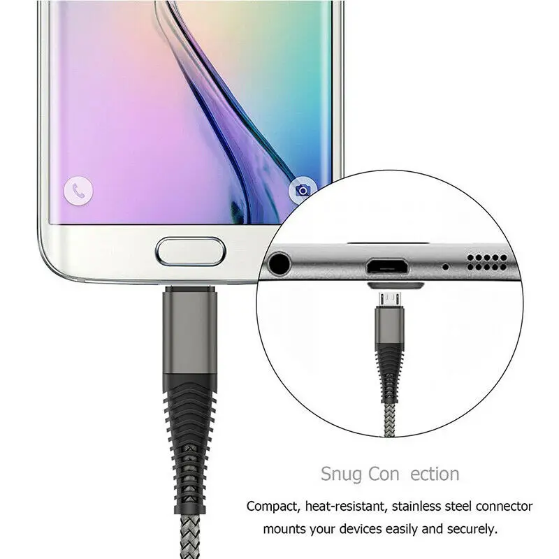Высокая прочность Нейлон Плетеный Micro USB кабель для Зарядное устройство зарядки свинцово данных длинные телефонный кабель 1 м 2 м 3 м Горячие зарядный кабель для синхронизации данных и зарядки