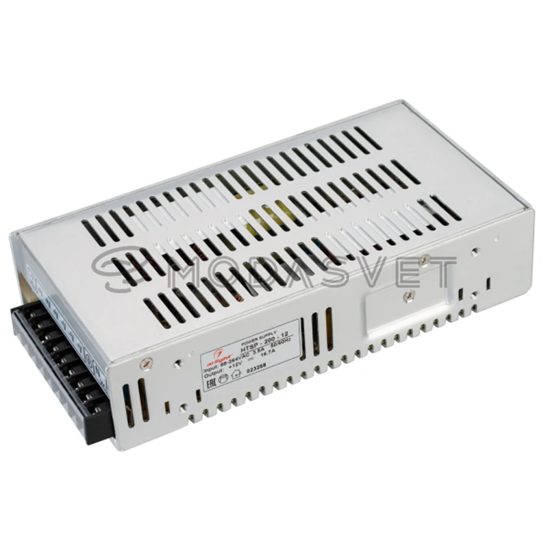 Блок питания HTSP-200-12 (12V 16.7A 200W PFC) ( IP20 Сетка 3 года) | Лампы и освещение