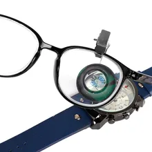 10 шт. Клипса-на глаз Стекло Лупа увеличительные лупы увеличительные линзы стекло часовщиков ювелирные изделия инструмент для ремонта часы часовщиков