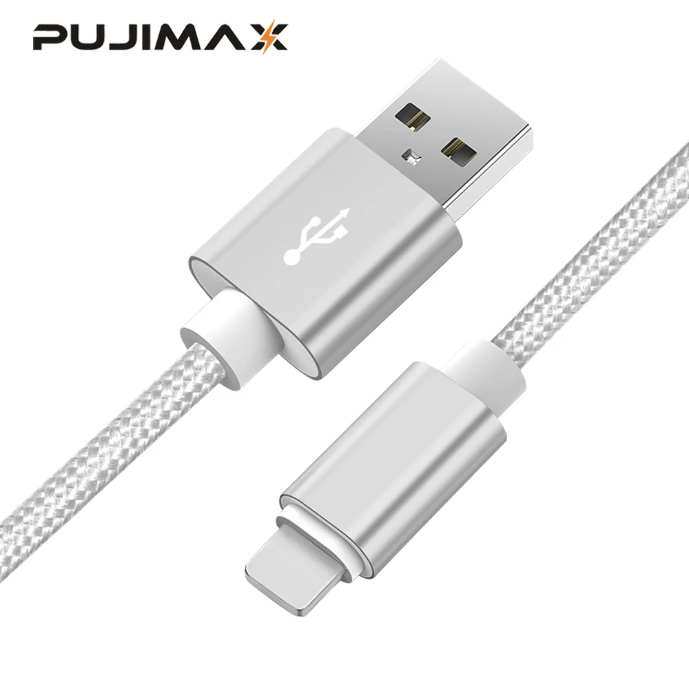 

PUJIMAX 8 Pin to USB Cable Fast Charger Adapter USB Cable For iphone 7 6s iphone xs plus 5 5s ipad mini Mobile Phone Cables