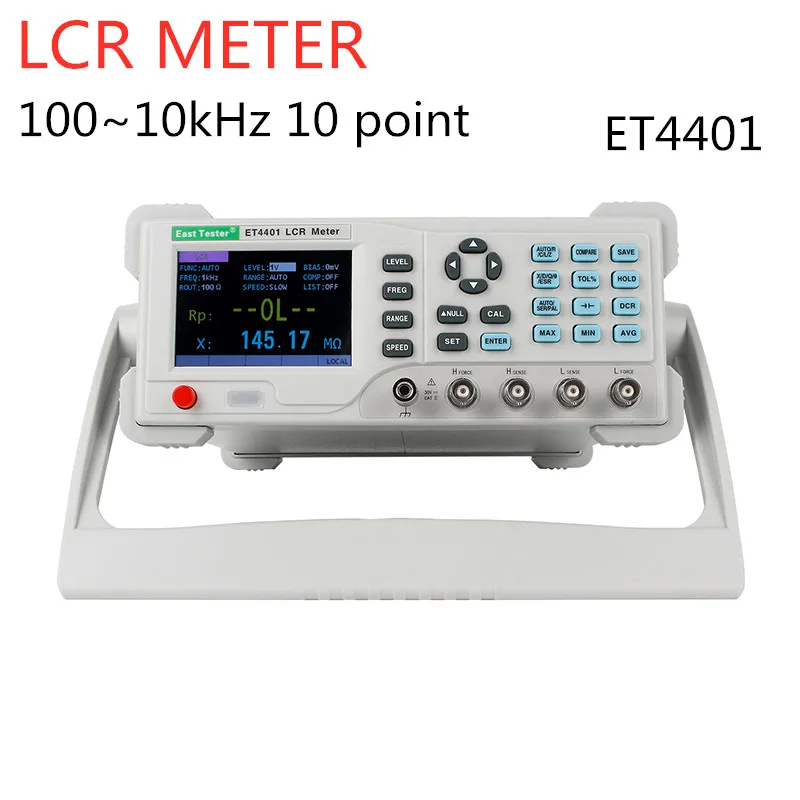 

Desktop Digital Bridge Capacitance Resistance Impedance Inductance Meter Measure L CR Bridge L CR Meter 100~10KHZ ET4401