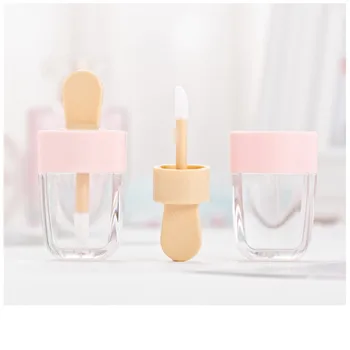 

10/30/50pcs Lip Gloss Bottle Lip Glaze Tube Empty Pink Ice Cream Lipgloss Tube Packaging Material Makeup DIY Lip Glaze