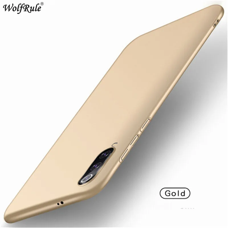 Для Xiaomi Mi 9 Lite чехол для телефона бампер ультратонкий Гладкий PC защитный жесткий чехол для телефона Xiaomi Mi 9 Lite чехол 6,39'' - Цвет: Gold