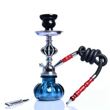 Portable Travel Hookah Small Shisha Pipe Set Nargile Chicha with Narguile Hose Bowl Tongs Charcoal Tray Shisha Accessories