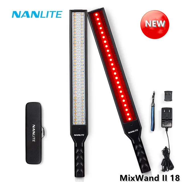 Ручной цветной светильник Nanlite MixWand II 18 3200K-5600K RGB светодиодный заряжаемая