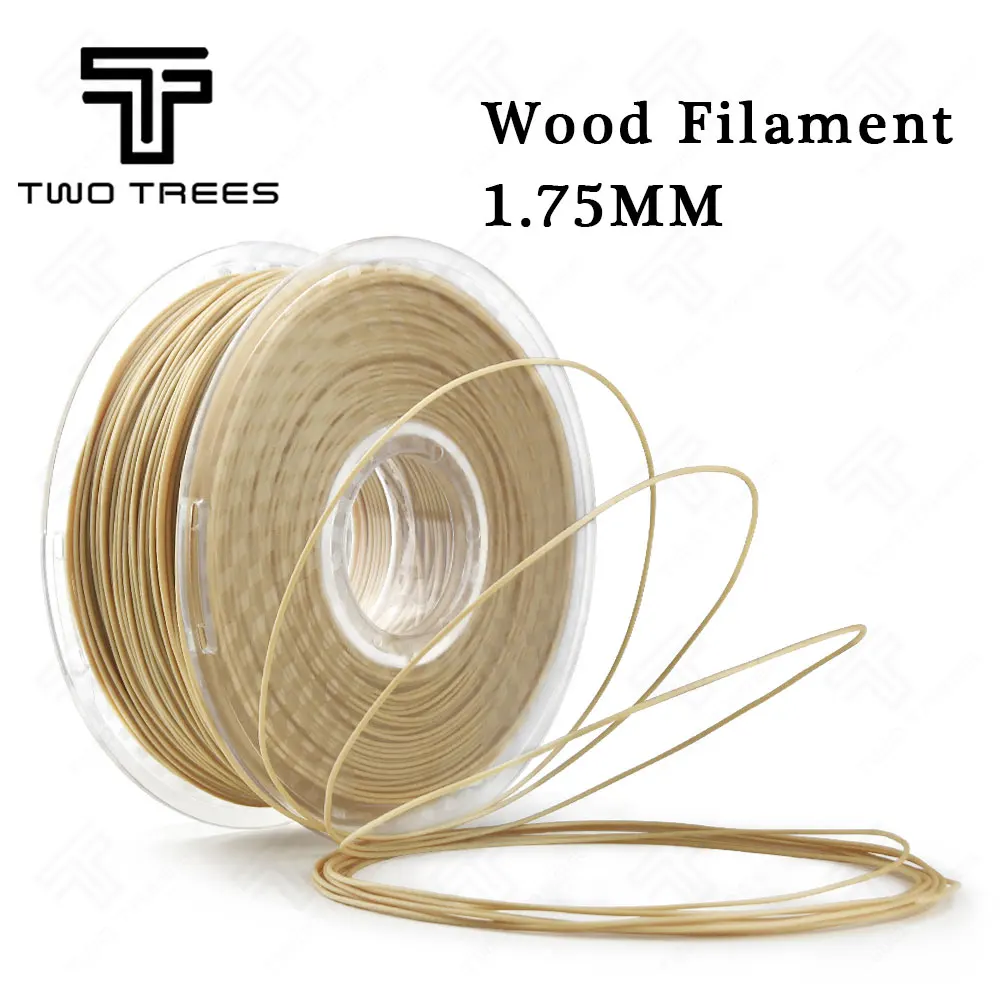 TWO TREES 3d printer wooden filament 1.75mm 1kg wooden color 3d printing material pla wood 3d pinter filament 1kg sample 1.75mm