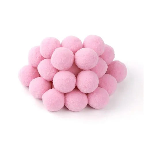 dp pink 8/10/15/20/25/30 мм помпон Искусственные цветы Материал мягкий помпон Пушистый Плюшевый мяч поделки своими руками помпоном домашний декор швейная фурнитура - Цвет: dp pink