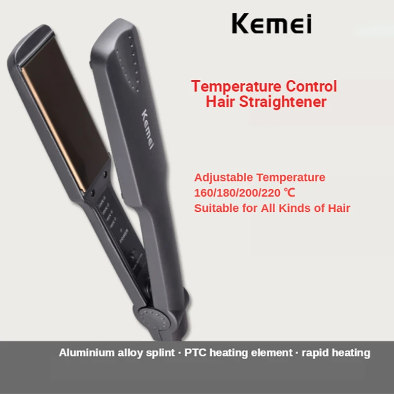 

Professional Straightening Irons Fast Warm-up Thermal Performance Tourmaline Ceramic Heating Plate Hair Straightene