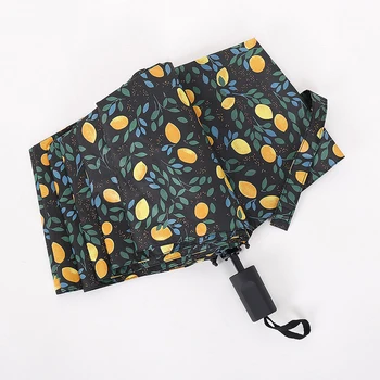 

Women Fashion Sun Rain Umbrella UV Protection Windproof Black Coating Folding Compact Outdoor Travel Umbrellas Paraguas Parasol