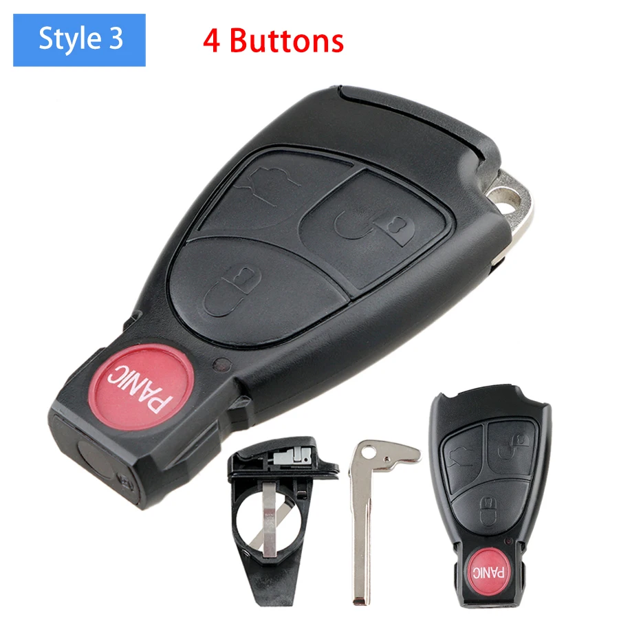 2 3 4 Buttons Car Key Fob Shell Remote Key Case Cover Fit for Mercedes Benz E ML Class Sprinter M B M B E CL SL B/C ML S CLK