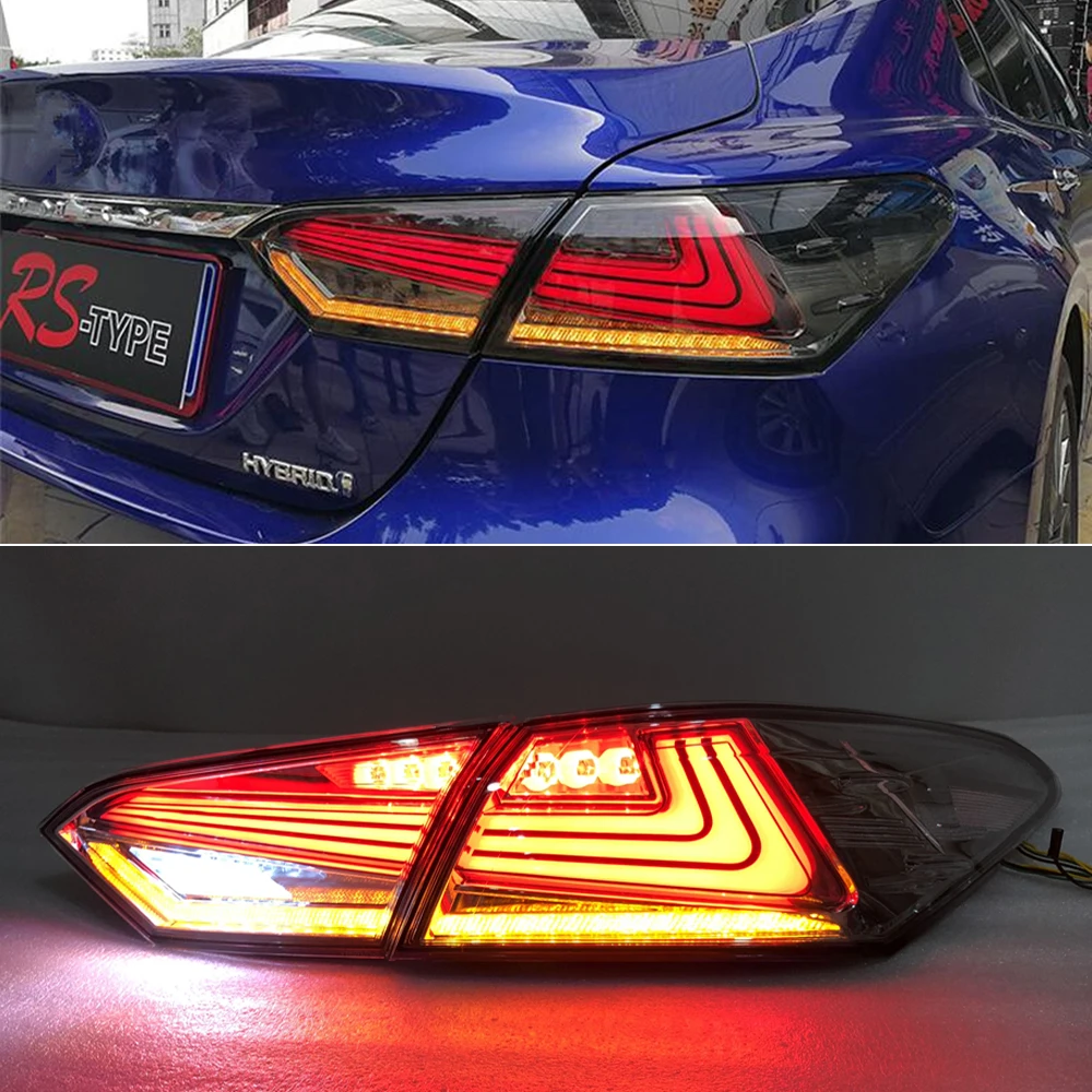 1 комплект задний светильник противотуманных фар фонарь для Toyota camry 2018 2019 2020 RS TYPE