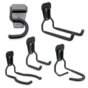 

5 Styles Wall Mount Heavy Duty Garage Utility Hooks with Anti-Slip Coating for Organizing Power Tools Ladders Bikes Rope